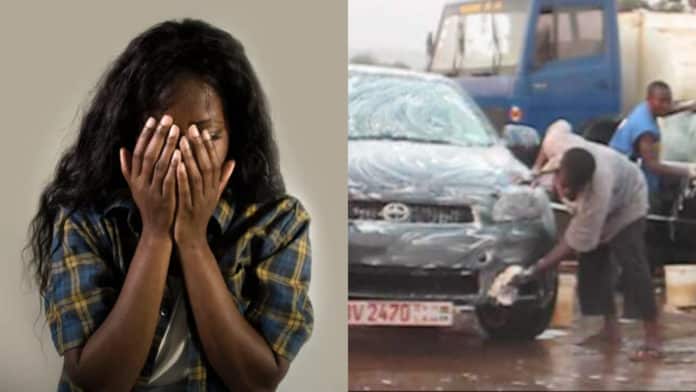 Found out my 'rich' husband is washing bay attendant - Lady cries