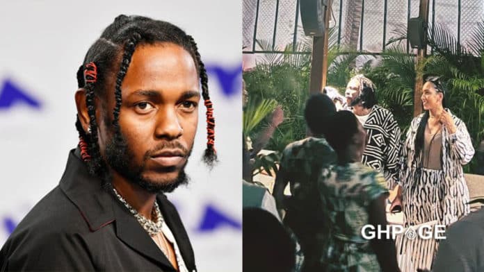 PICS: Kendrick Lamar Poses For The Camera With Wife Whitney & Friend Whilst  Enjoying Time In Ghana - Fashion GHANA