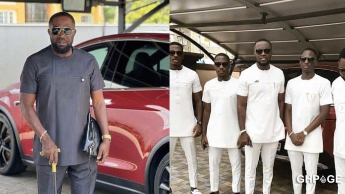 Dr Kwame Despite pose for photo with all his sons