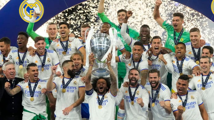 Real Madrid win 2022 champions league winners
