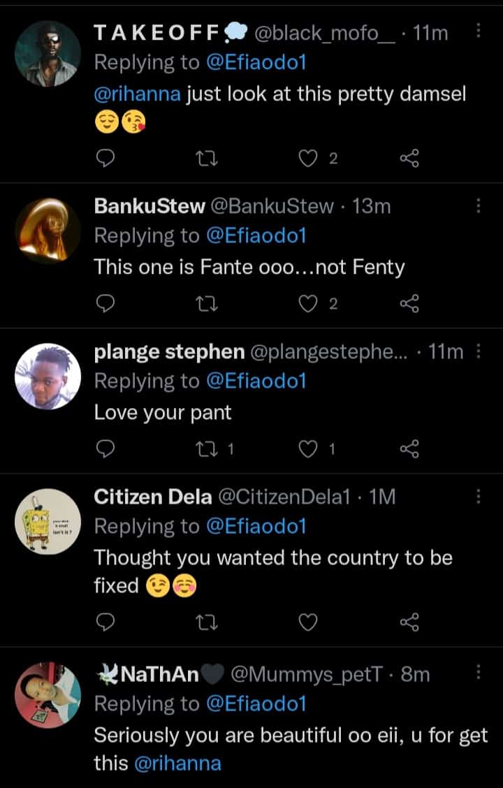 Screenshot 20220510 201704 Twitter1 Efia Odo Drops Her Nvdes to Challenge Abena Korkor; Ghanaians Massively React -WATCH