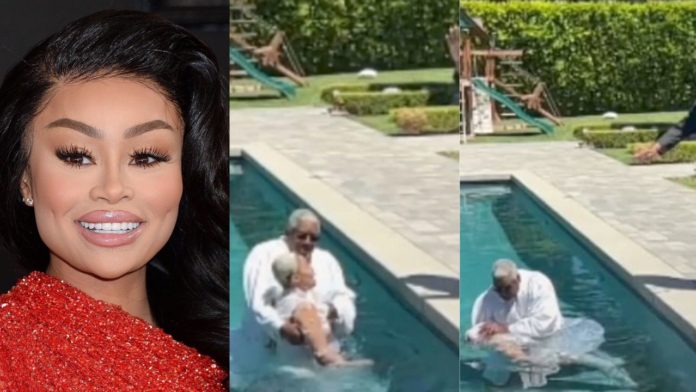 Blac Chyna gets baptized on birthday as she gives life to Christ
