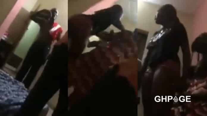 daughter confronts dad after threatening to beat her mum