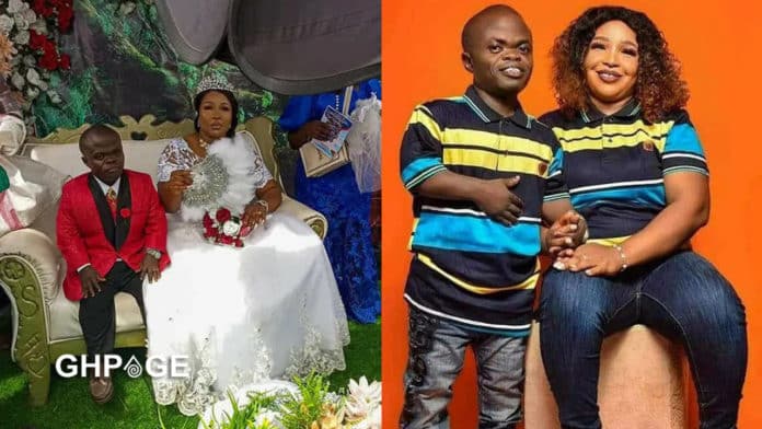short nigerian man marries second wife
