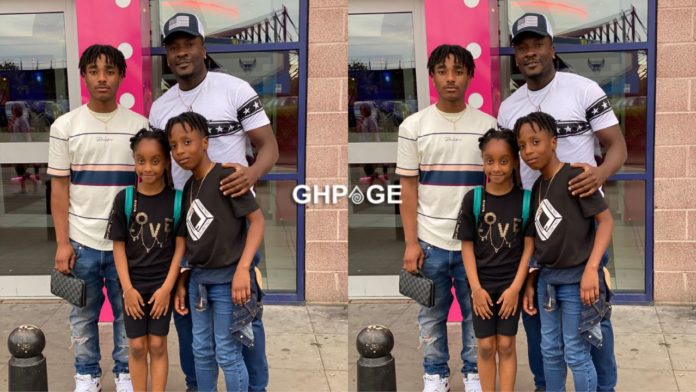 Asamoah Gyan shares adorable pictures with his children