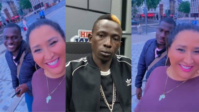 Patapaa's wife hangs out with Zionfelix in the streets of Köln
