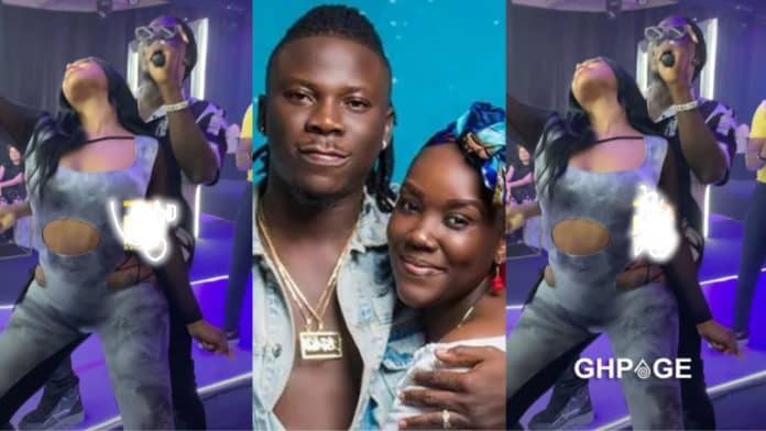 Stonebwoy grinds a slay queen at Hajia4Real's 30th birthday party