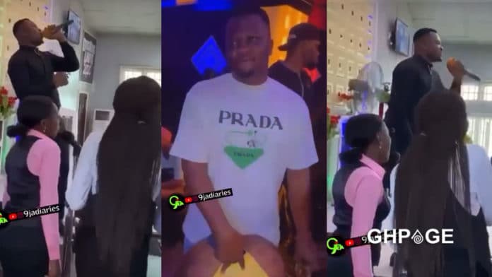 Church man grinds stripper in a club
