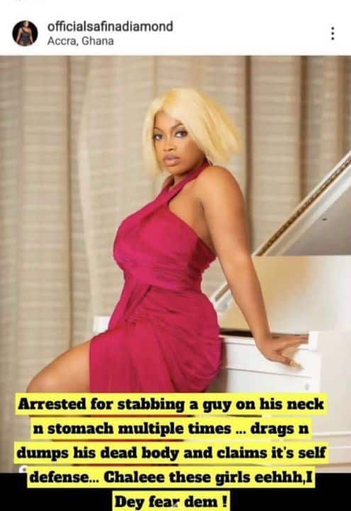Ghanaian lady reportedly stabs her boyfriend to death