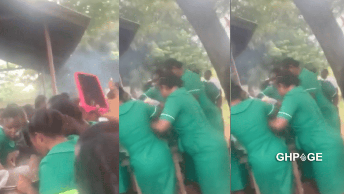 Video of Ghanaian nursing training students fighting over food causes stir