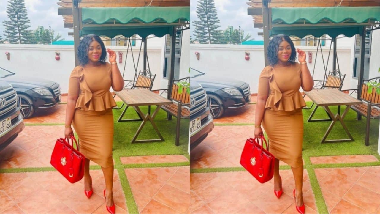 Akua GMB flaunts her cars and heavy mansion