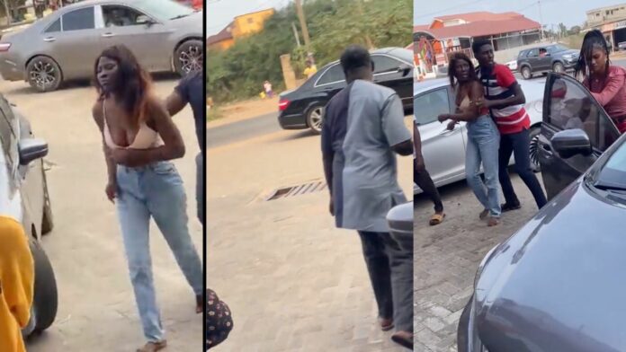 East Legon: Two ladies exchange blows as they fight over 'sugar daddy'