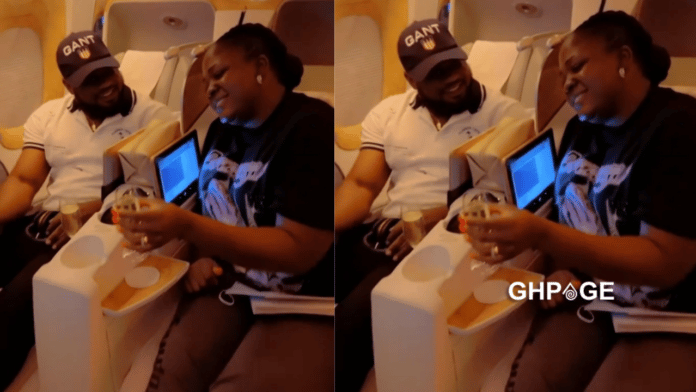 Tracey Boakye shares on way honeymoon video with Frank