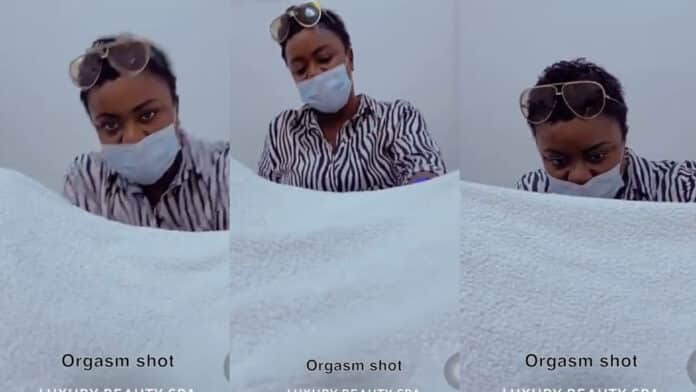 Accra: Trending video of lady taking 'orgasm' shot at spa