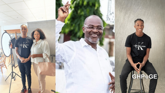 Adwoa Safo flaunts her all-grown-up son with Kennedy Agyapong