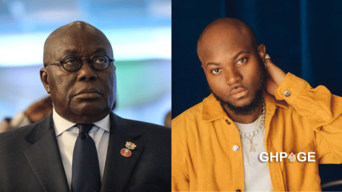 Akufo Addo's face alone depicts corruption - Old tweet from King Promise