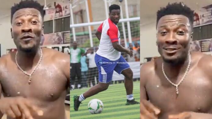 Asamoah Gyan loses massive weight as he gets ready for World Cup