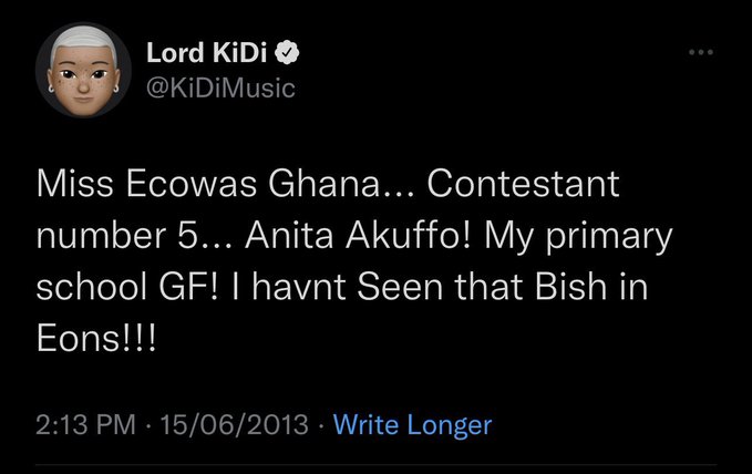 Flirty tweets KiDi made about his relationship with Anita Akuffo 4 Flirty tweets KiDi made about his relationship with Anita Akuffo