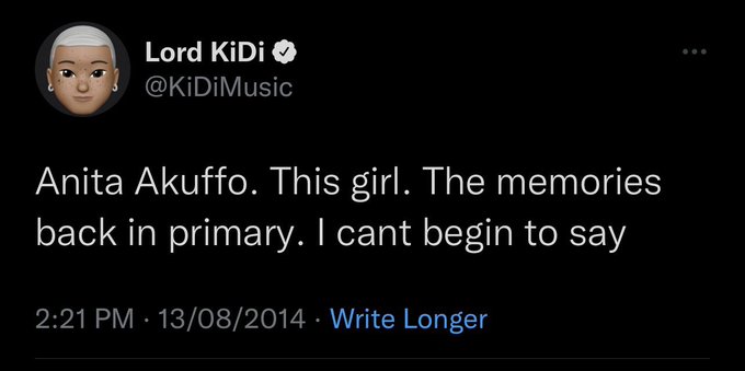 Flirty tweets KiDi made about his relationship with Anita Akuffo