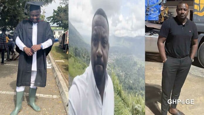 Grid of John Dumelo at different locations
