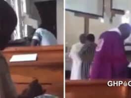 Man filmed rolling weed in church