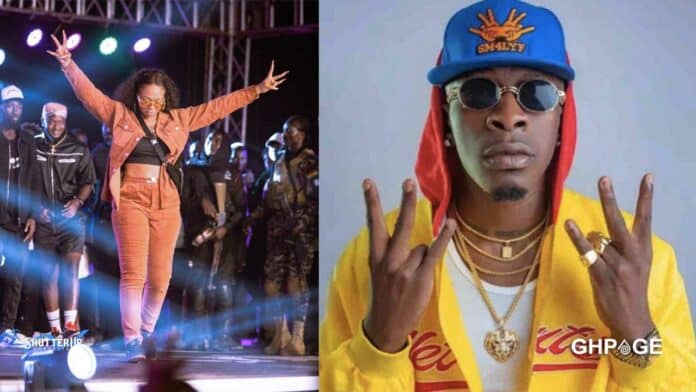 Grid of Michy and Shatta Wale showing their Hope sign