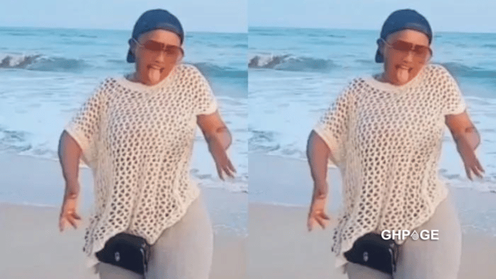 Nana Ama Mcbrown flaunts her flat tummy