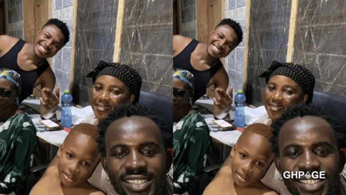 Black Sherif flaunts his 'mother, grandmother and siblings'
