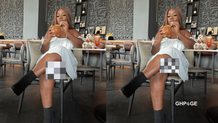 Netizens troll Asantewaa for flaunting her rashy thighs