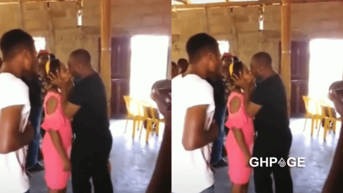 Pastor kisses female church member to cast out the demons in her