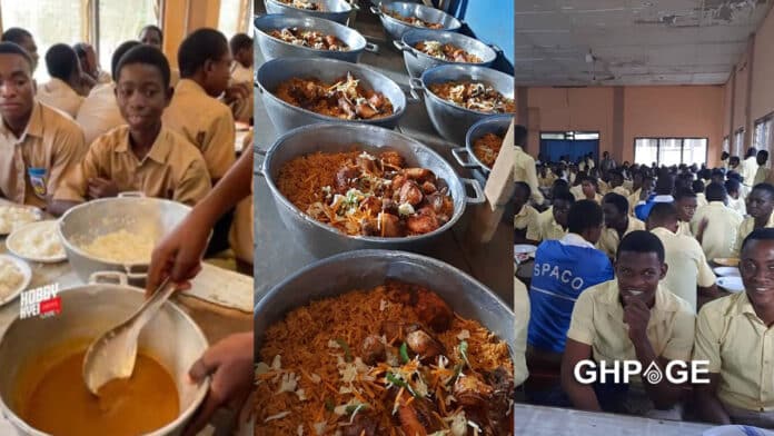 St Peters students fed with Jollof after Gari and raw soup saga-ft