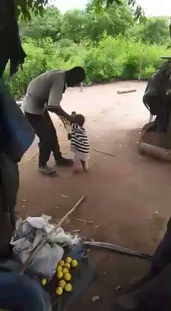 Police searches for man flogging toddler in viral video