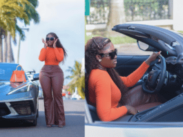 Fella Makfui flaunts her brand-new Chevrolet Corvette