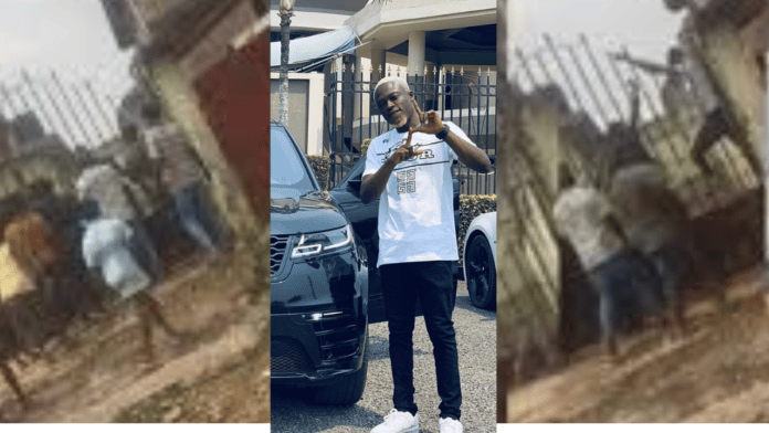 Okese 1 jumps wall to meet his father dead