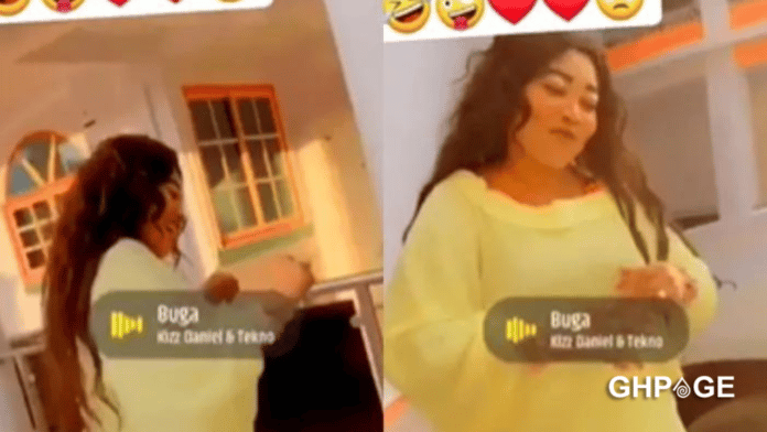 Opambour's wife dances to Buga in a trending video