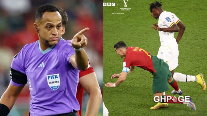 Referee Ismail Elfath penalty Ghana Portugal