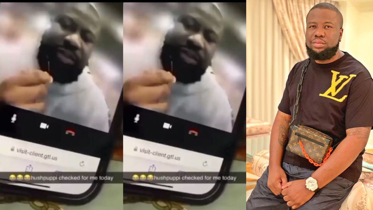 Hushpuppi having a video chat with a friend from prison surfaces online