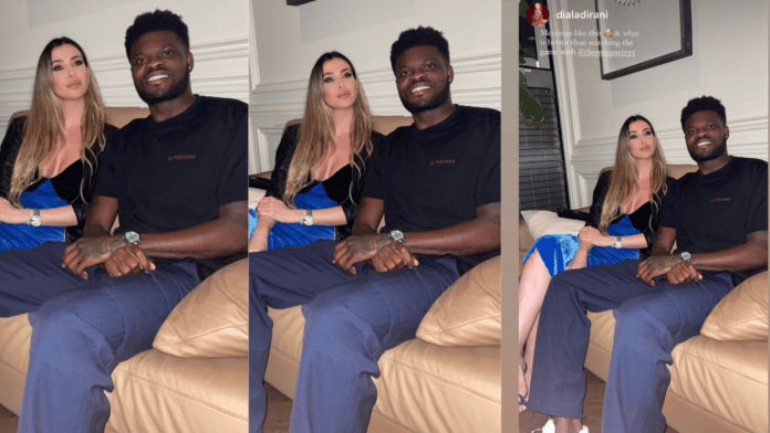 Ghanaians react to Thomas Partey's new alleged affair with a white lady