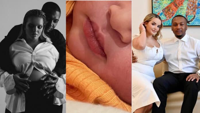 Mahama’s son and Algerian wife welcome their 1st child [Photos]