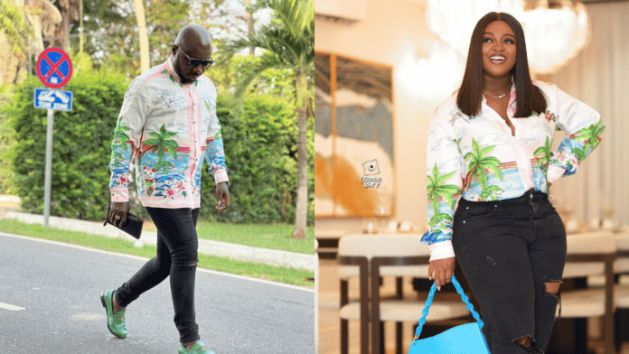 Osebo challenges Jackie Appiah as he rocks GHc 12,640 Casablanca shirt