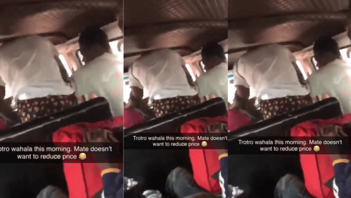 Trotro mate and passenger exchange blows over fare reduction