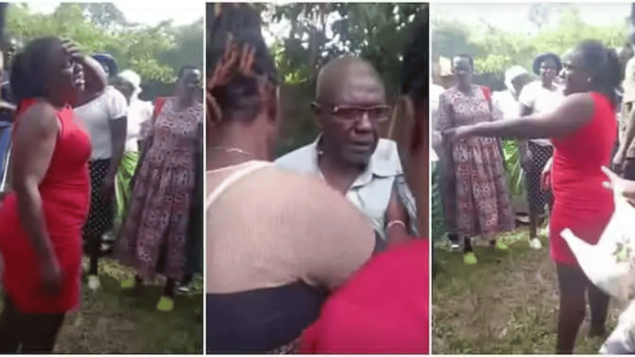 Lady fights father for attending her mum's funeral with his sidechick