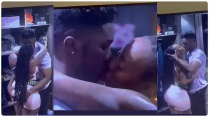 BBnaija Horny housemates engaged in intimate session