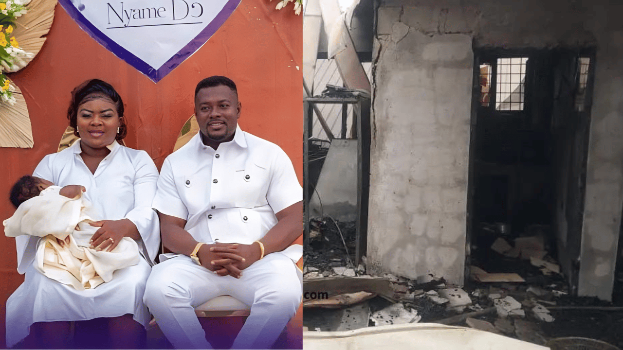 Police officer, wife and 3 months old baby burnt to death - GhPage