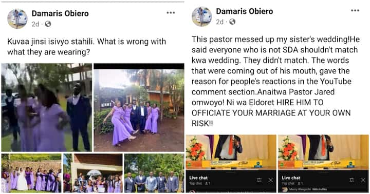 SDA pastor ruins wedding as he sacks the bridesmaids