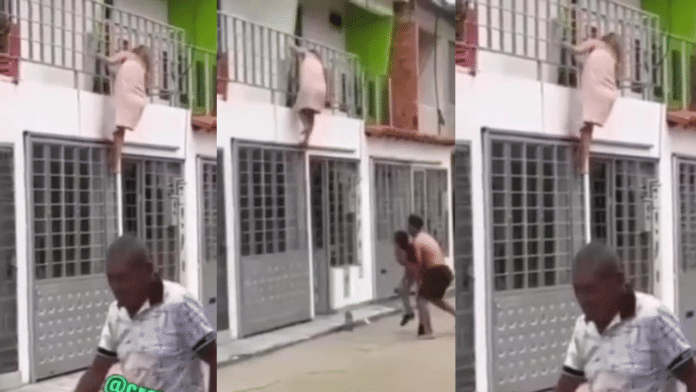 Sidechick jumps from storey building to escape beatings from wife