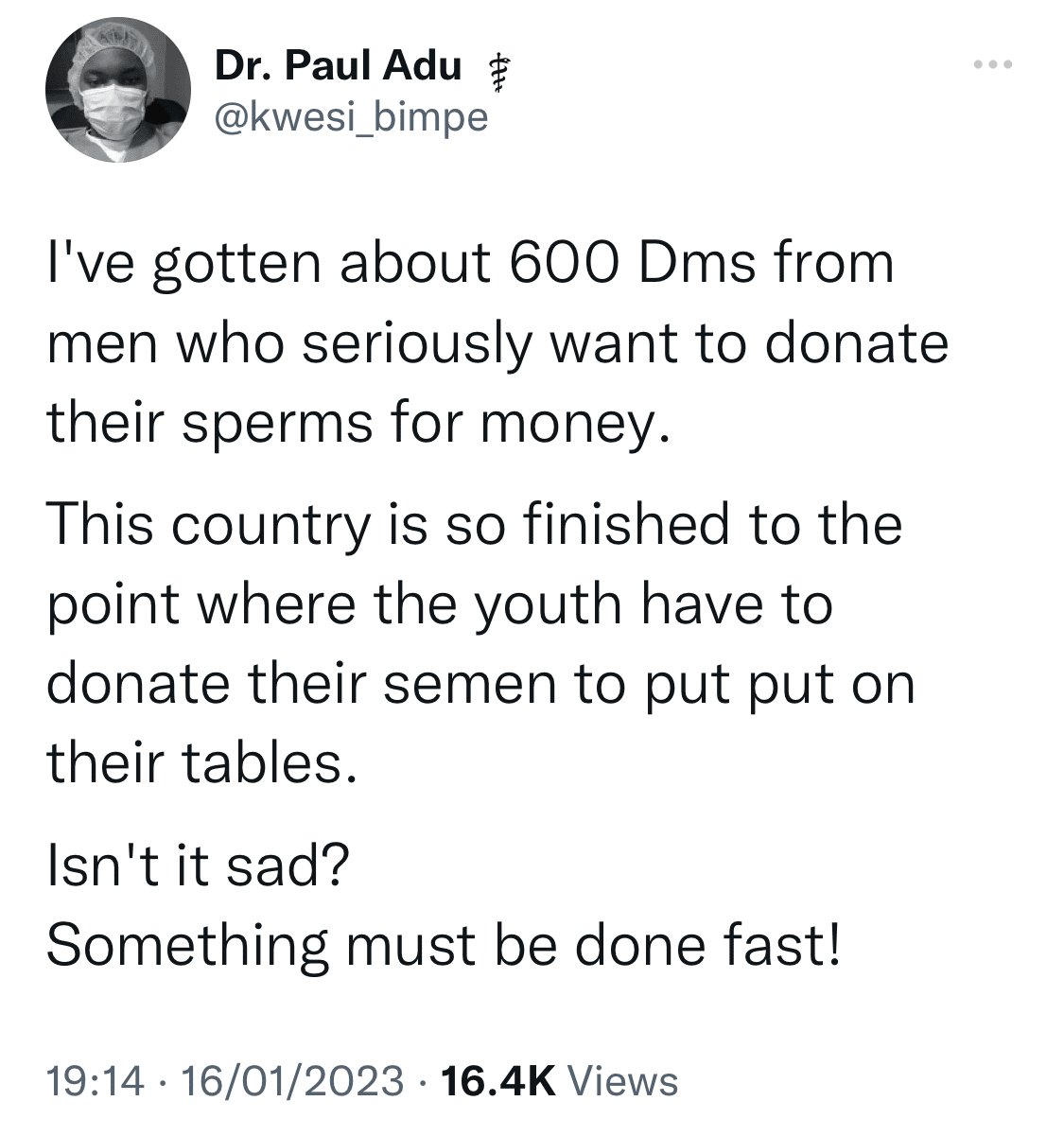 Sperm donation scramble