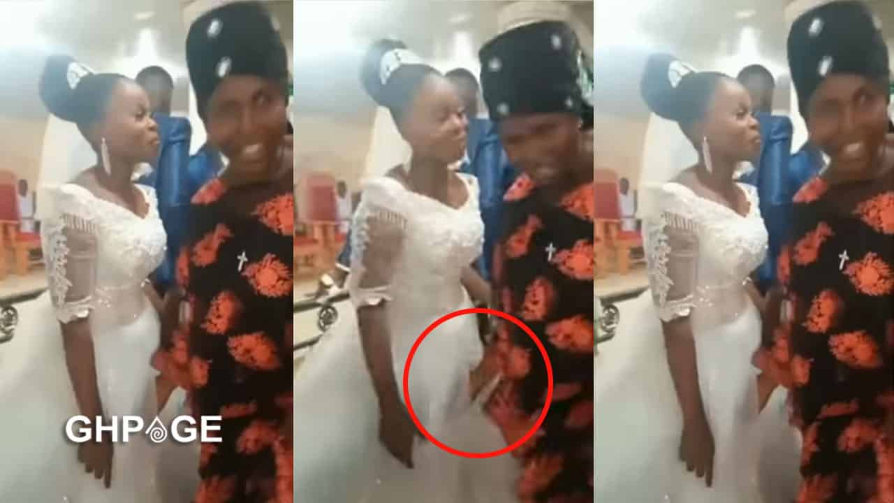 Guest captured touching bride’s private area during church wedding (video)