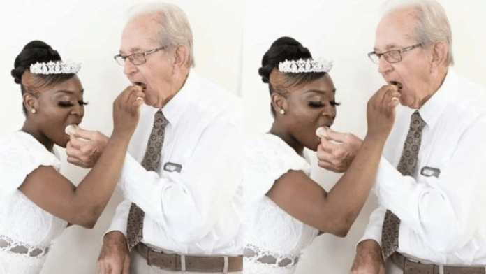24-year-old lady marries an 85-year-old man