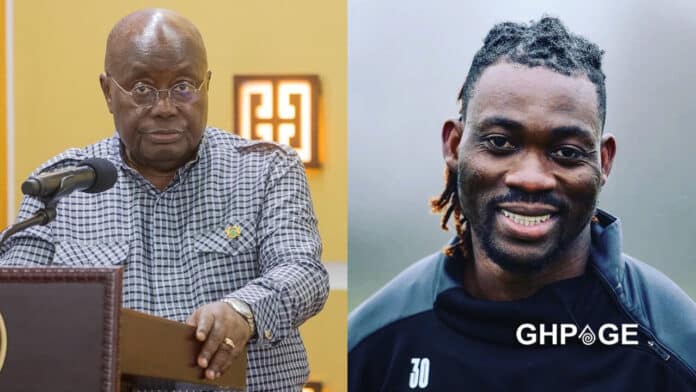 Akufo-Addo and Christian Atsu